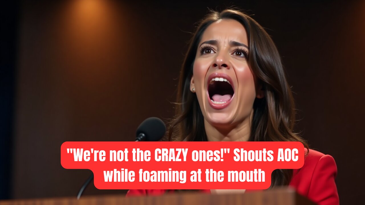 Were not the CRAZY ones! Shouts AOC while foaming at the mouth