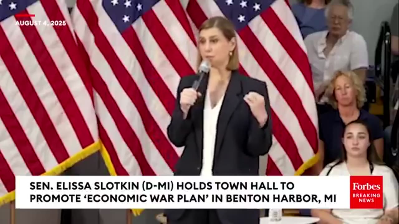 Dem Elissa Slotkin calls President Trump an existential threat to democracy.