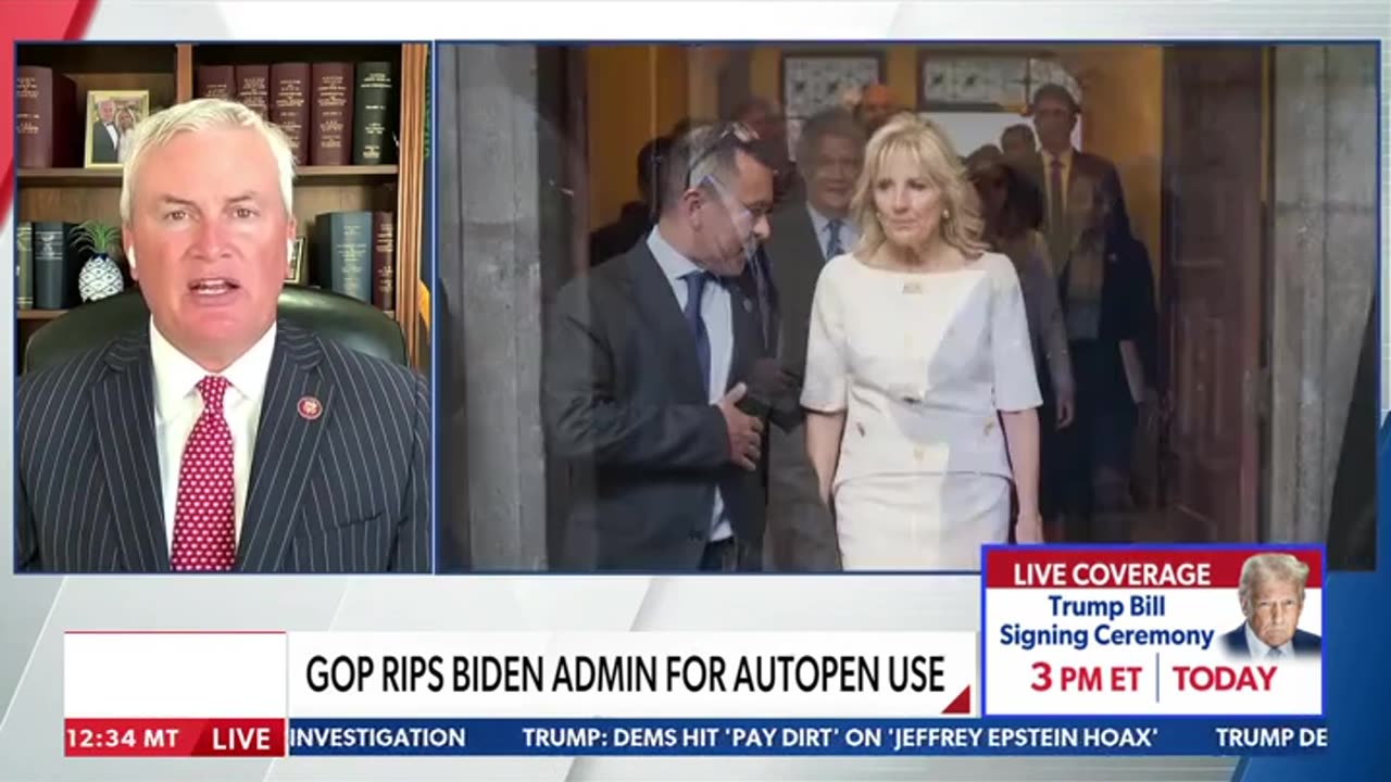 James Comer Says No Evidence So Far Suggests Biden Was In Control Of Autopen