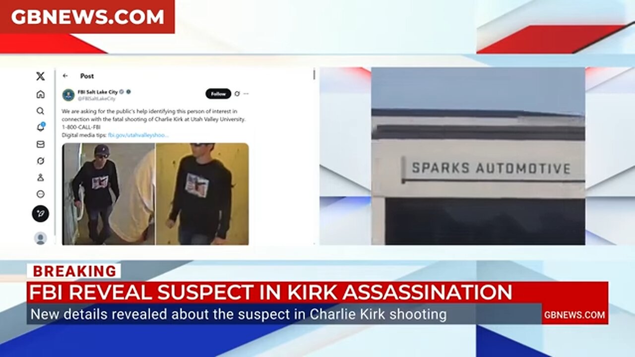 Charlie Kirk latest: FBI releases images of person of interest in shooting