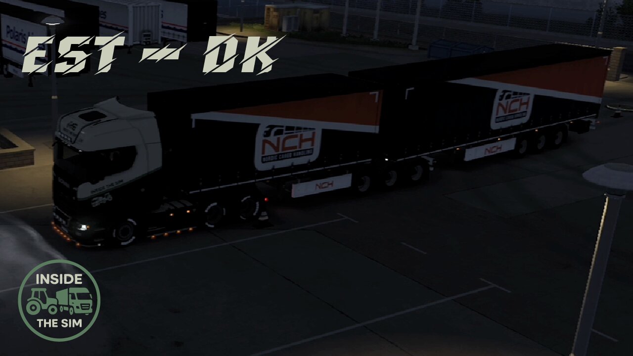 🇪🇪 to 🇩🇰 | Heavy Load Double Trailer | Ultra-Wide Wheel Cam POV | ETS2