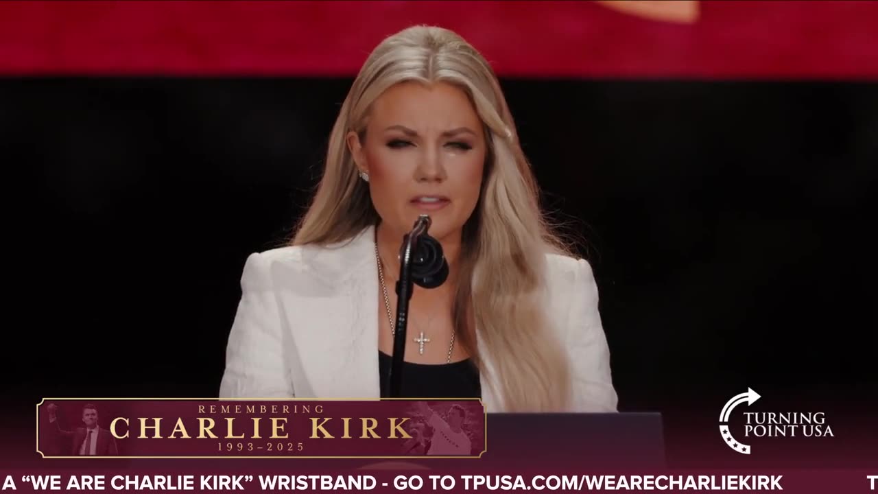 Charlie Kirks Widow Forgives Her Husbands Assassin During Memorial