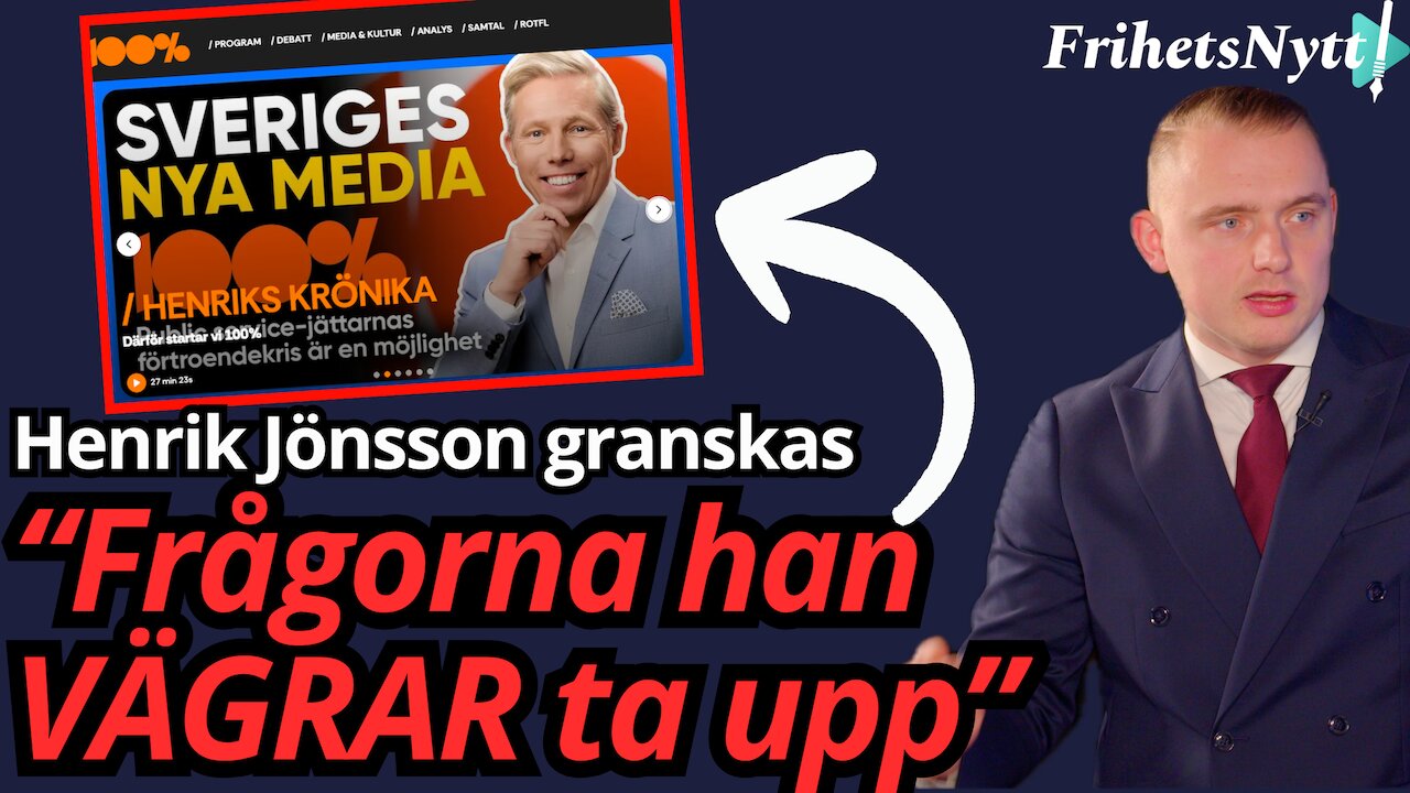Frågorna som Henrik Jönsson vägrar ta upp - Han är INTE en lösning