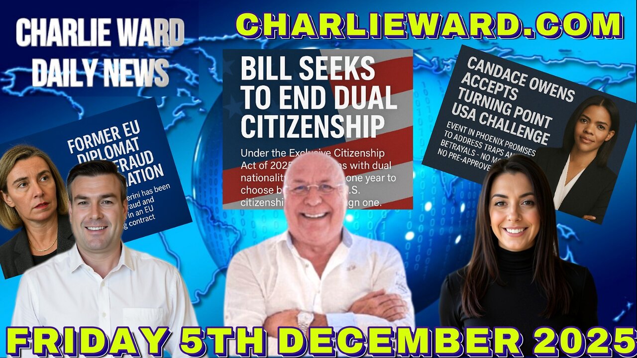 CHARLIE WARD DAILY NEWS WITH CHARLIE WARD & PAUL BROOKER FRIDAY 5TH DECEMBER 2025