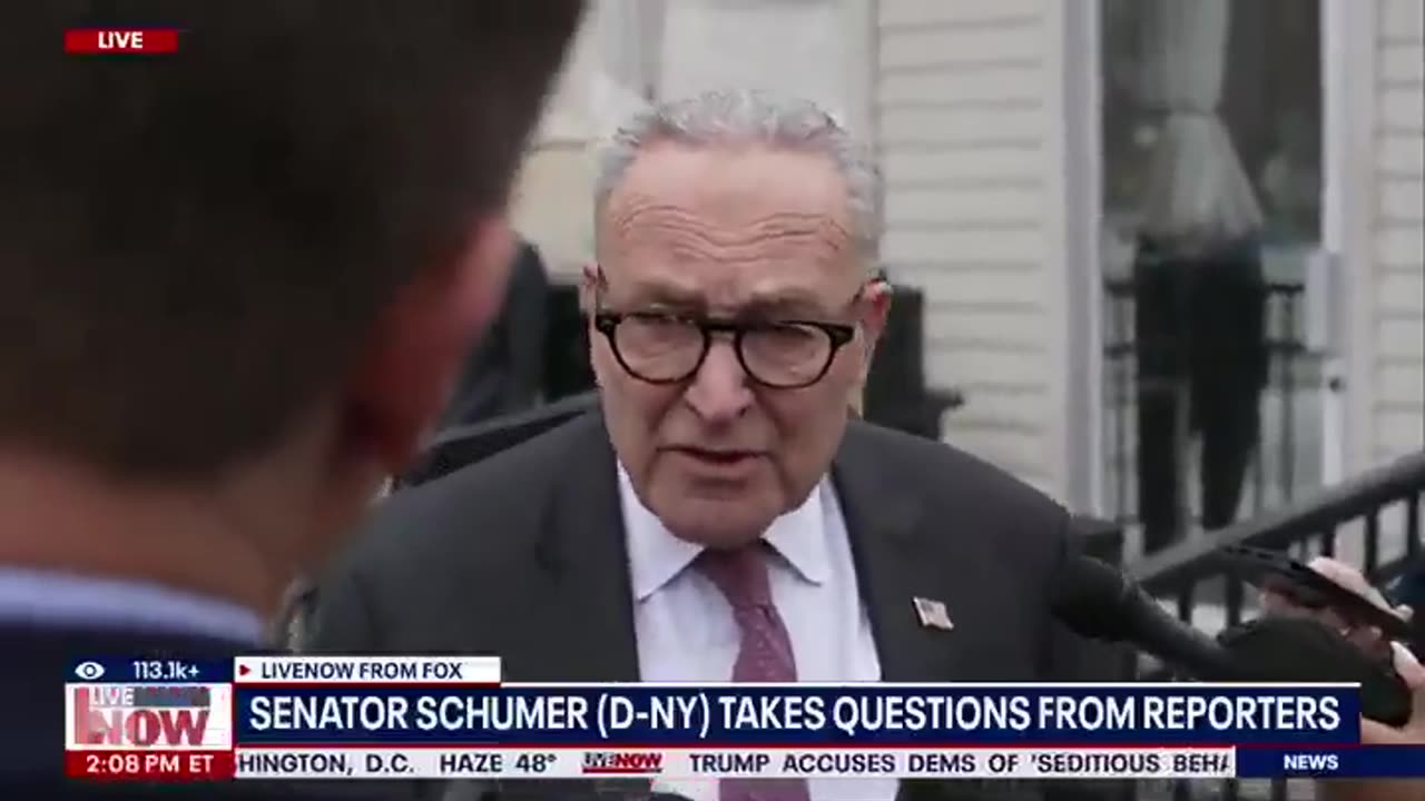 Schumer on Trump accusing Dems of seditious behavior, punishable by death: