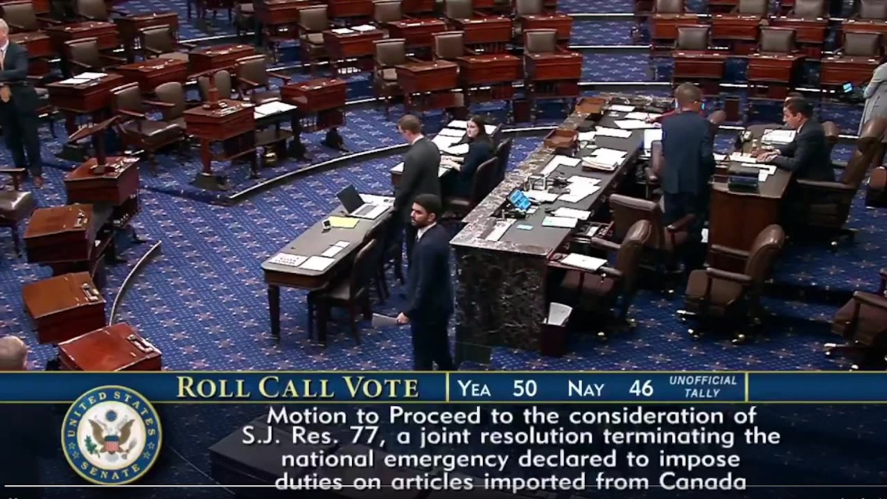 BREAKING: 4 đảng viên Cộng hòa RINO đã bỏ phiếu ngăn chặn thuế quan của Trump: