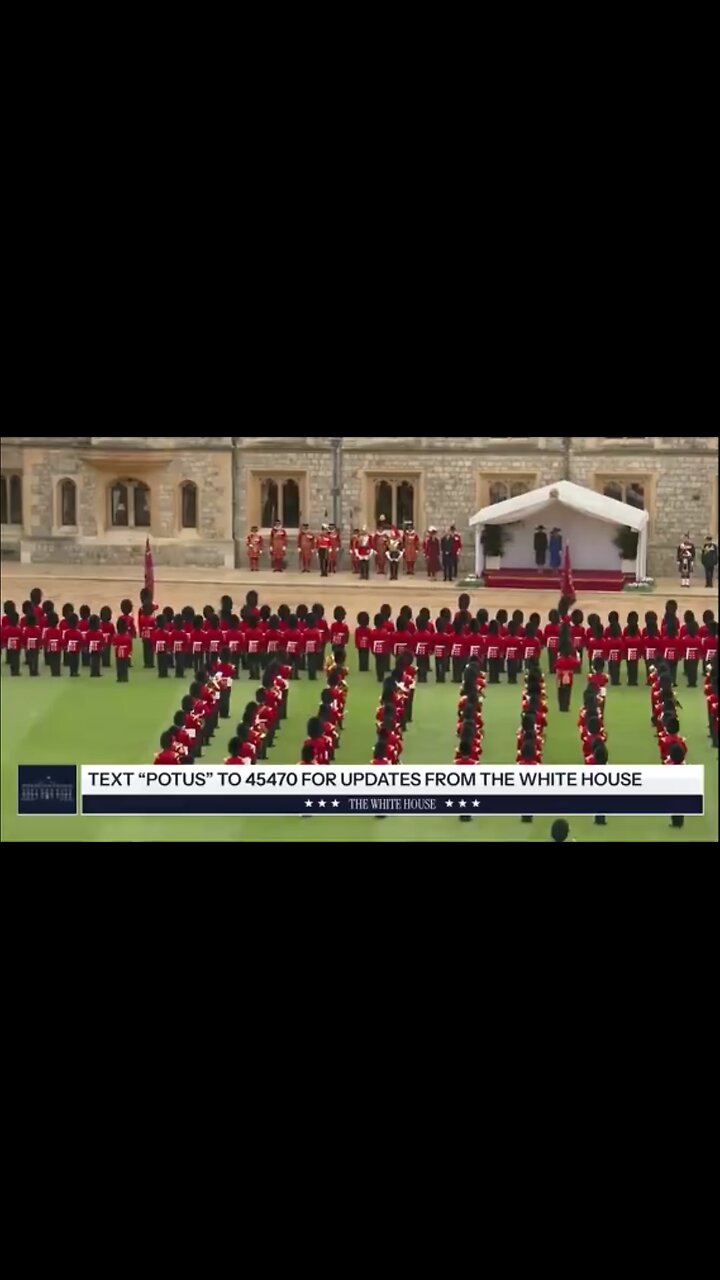 President Trump is walking at the front of king Charles 3 ? 17/09/2025 UK