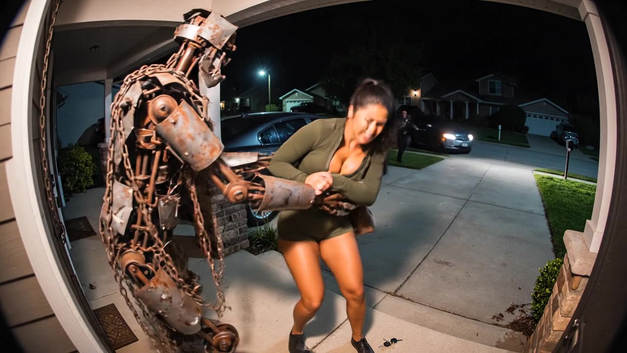 😱 Woman - Funny Girls Scarry Pranks Caught on Doorbell Camera! Viral Video - Curvy Girl Model