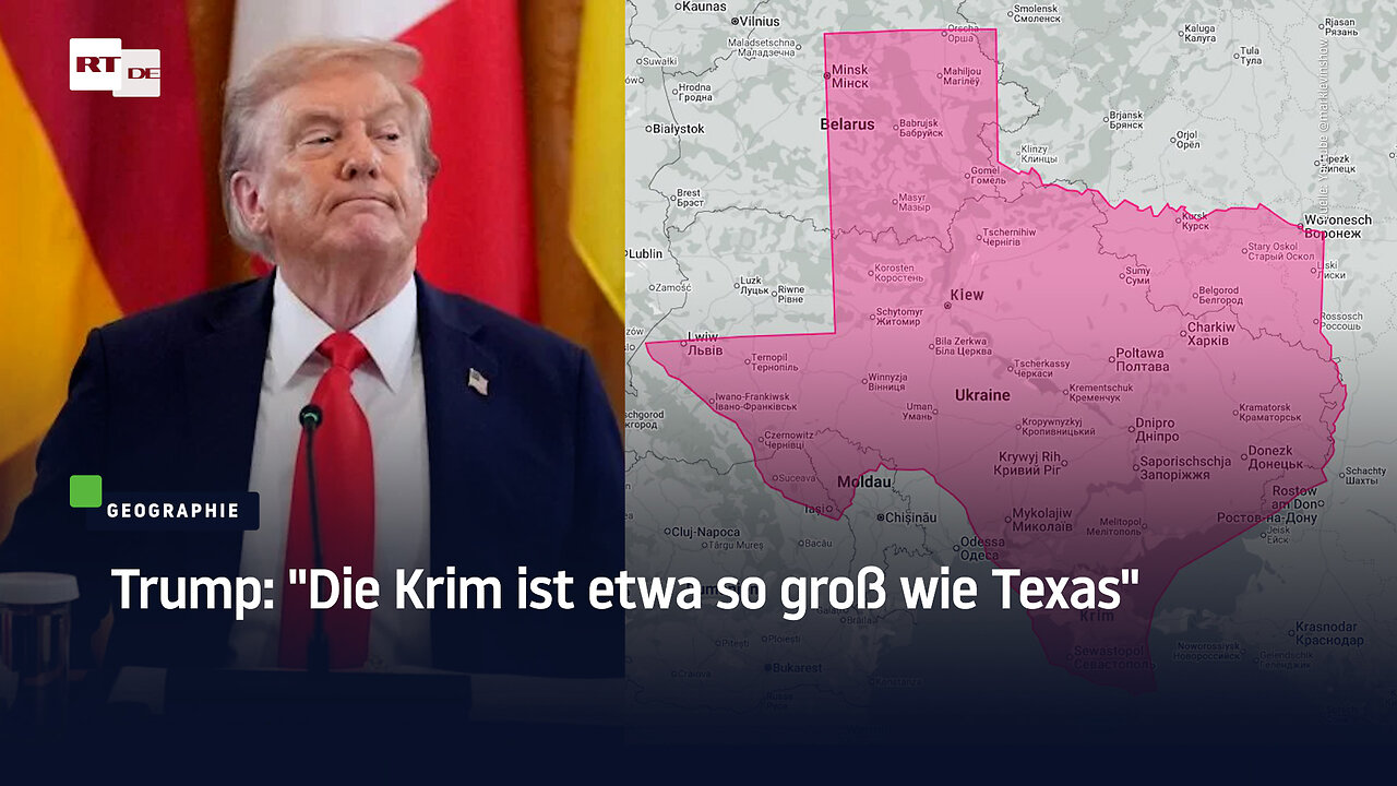 Trump: Die Krim ist etwa so groß wie Texas