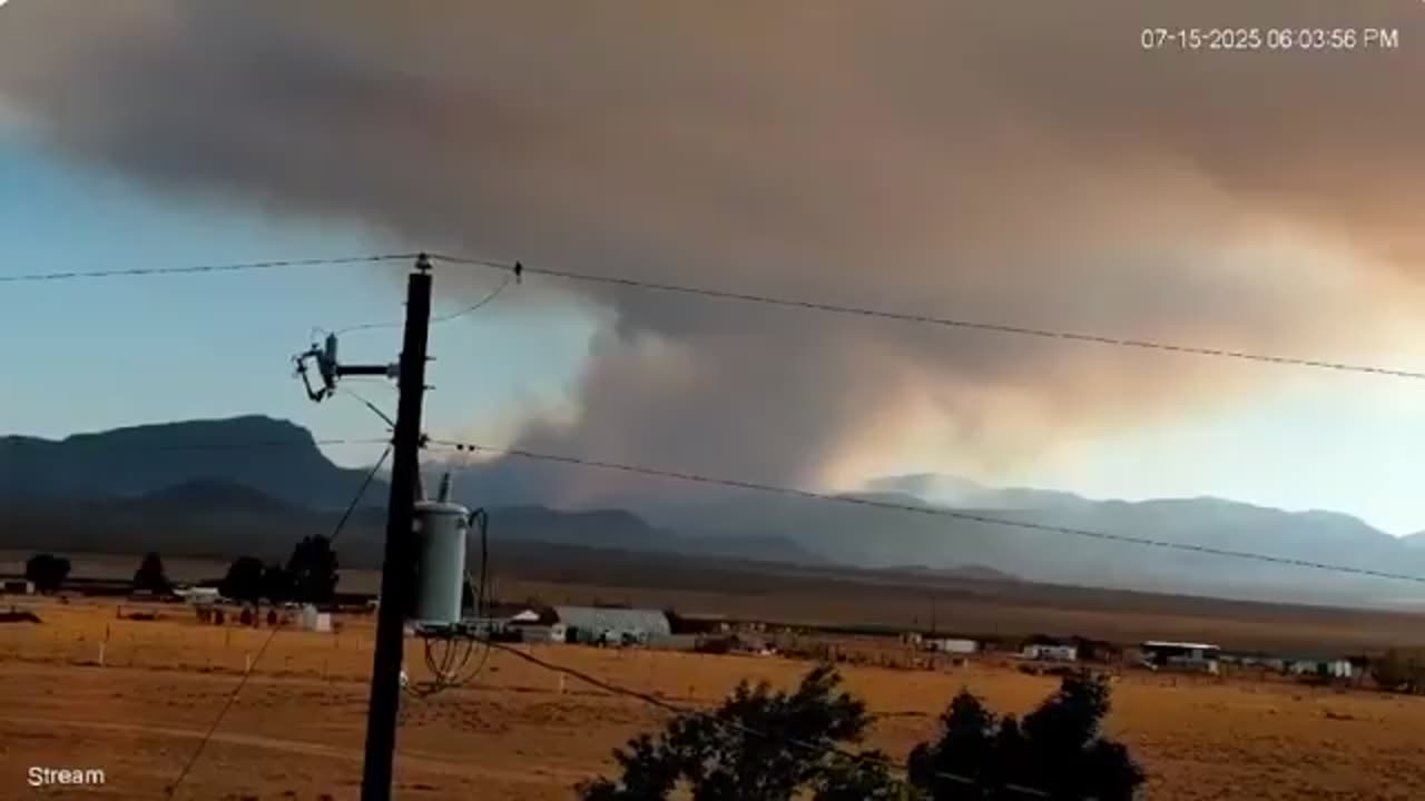 Enormous fire breaks out by Area 51 sending UFO watchers into a frenzy— WHATS GOING ON!??? 7.16.25