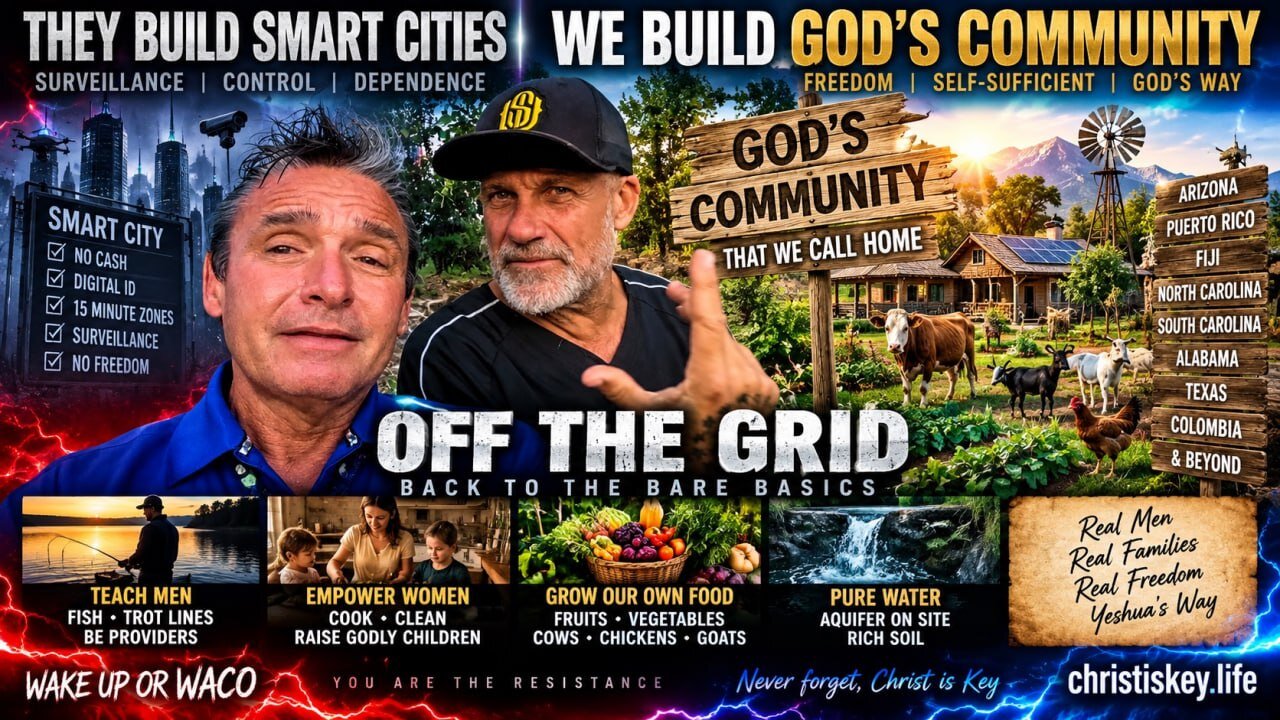 THEY BUILD SMART CITIES — WE BUILD GOD’S COMMUNITY | OFF THE GRID & BACK TO THE BASICS thumbnail
