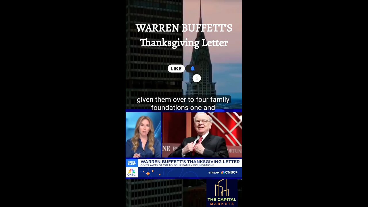 WARREN BUFFETTS THANKSGIVING LETTER
