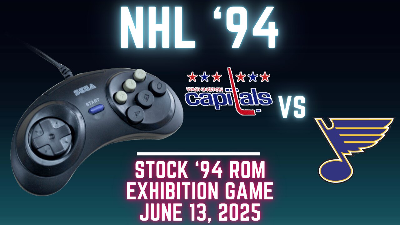 NHL 94: Capitals (Sheehy) at Blues (Len the Lengend) {Genesis} - Exhibition 142