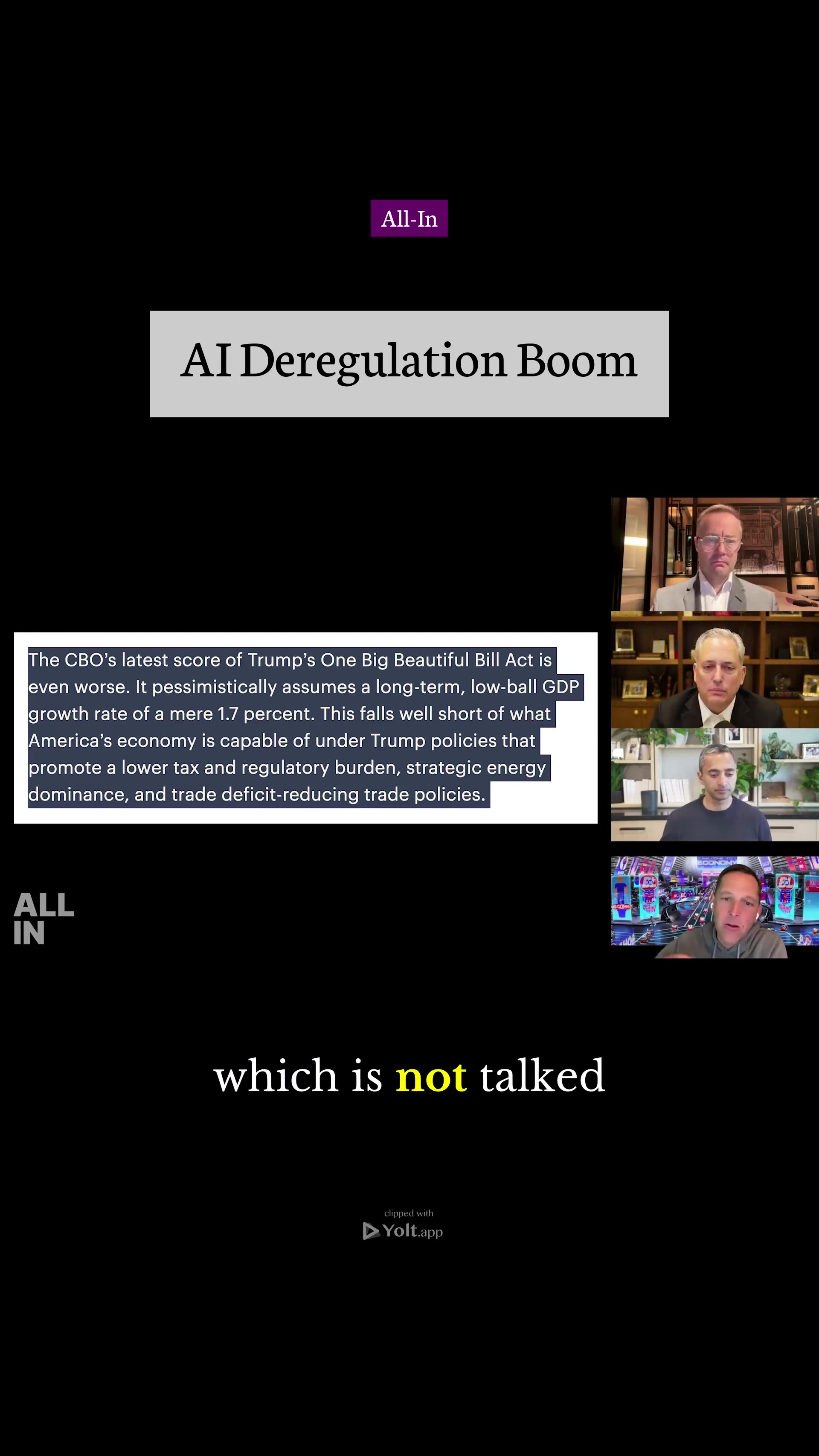 AI & Deregulation Boom? - All-In #ai #investment #gdp #deregulation
