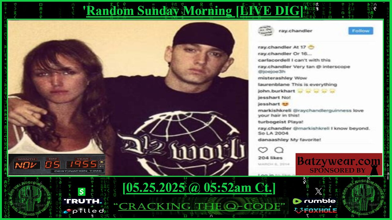 CRACKING THE Q-CODE ~ Random Sunday Morning [LIVE DIG]