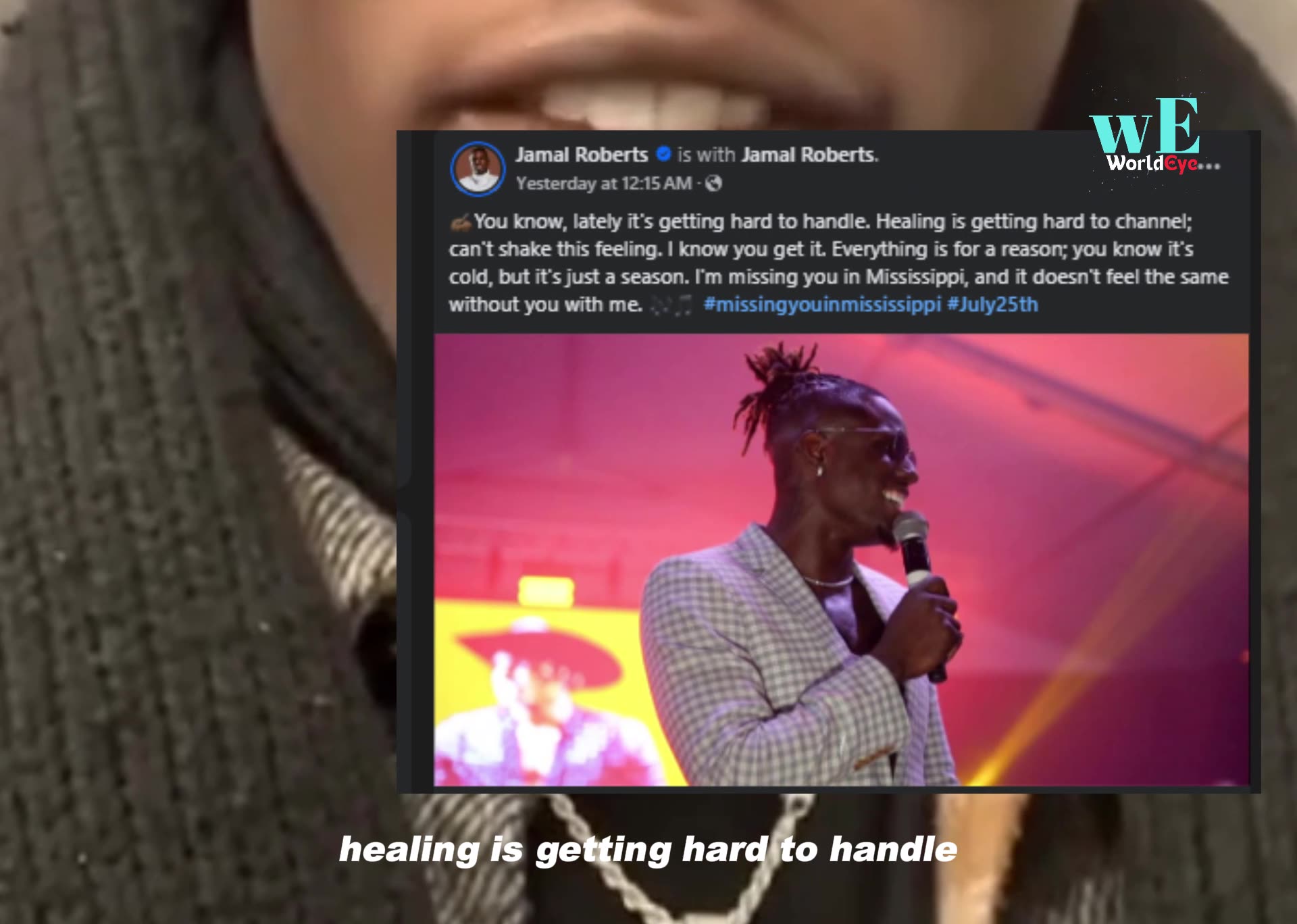What Happened to Jamal Roberts? His Latest Post Leaves Fans in Tears - WorldEye