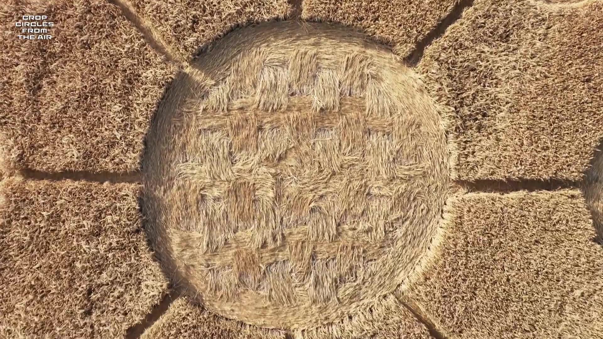 Starburst Crop Circle | Kingsdon Somerset | 17 June 2024 | Crop Circles From The Air