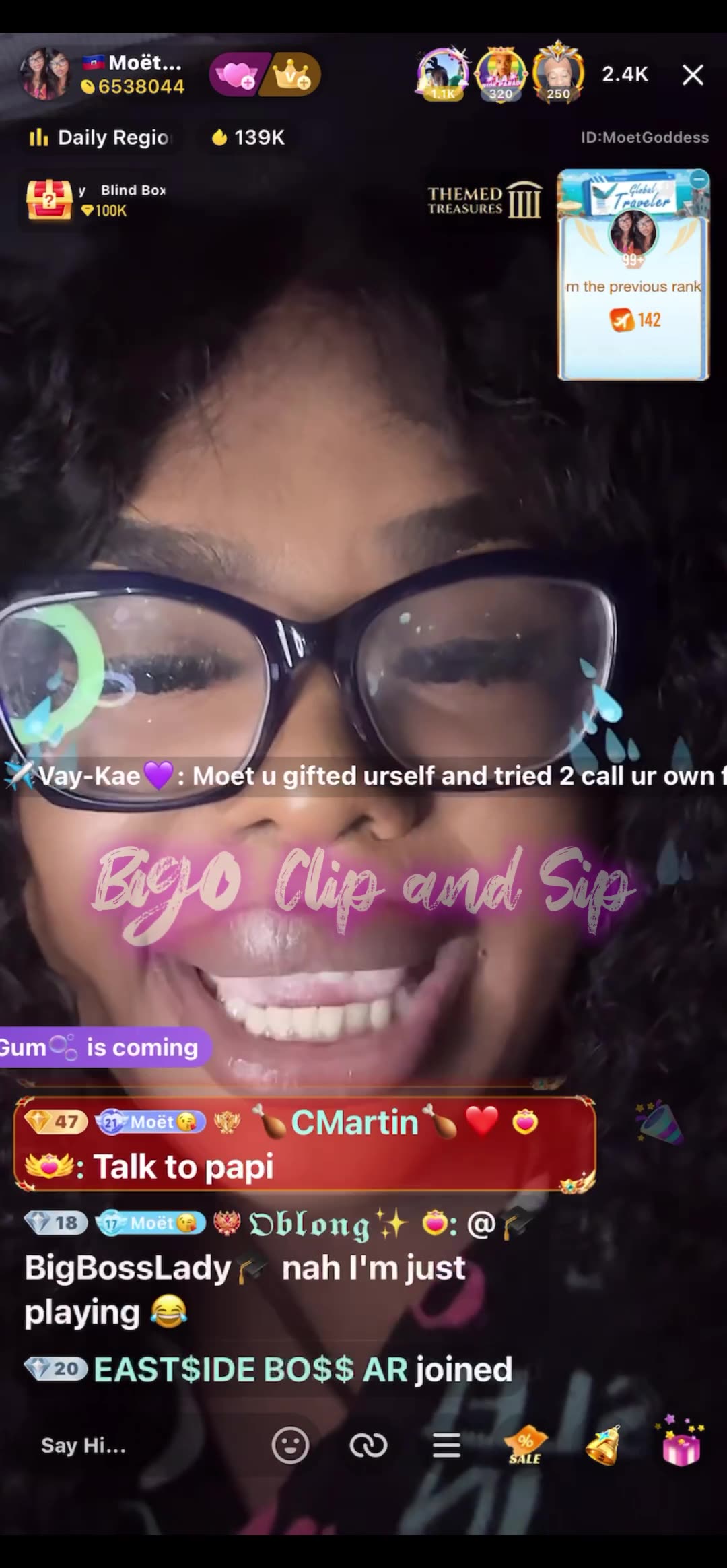 Moet crashing out looking for troll that defamed her 6/8/25#bigoclipandsip