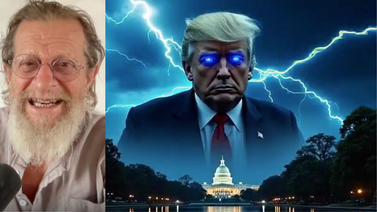 Trump Walks In Front of Charles.