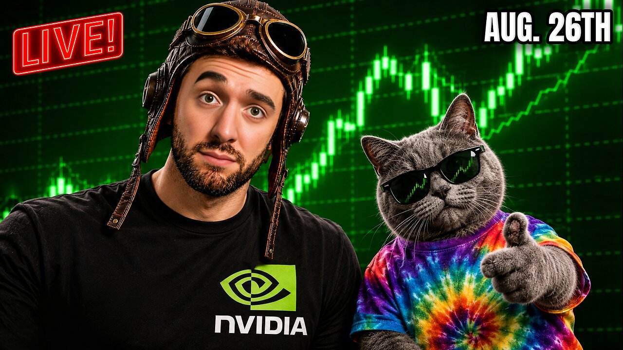 STOCK MARKET OPEN: Live Day Trading w/ MK (Aug. 26th) thumbnail