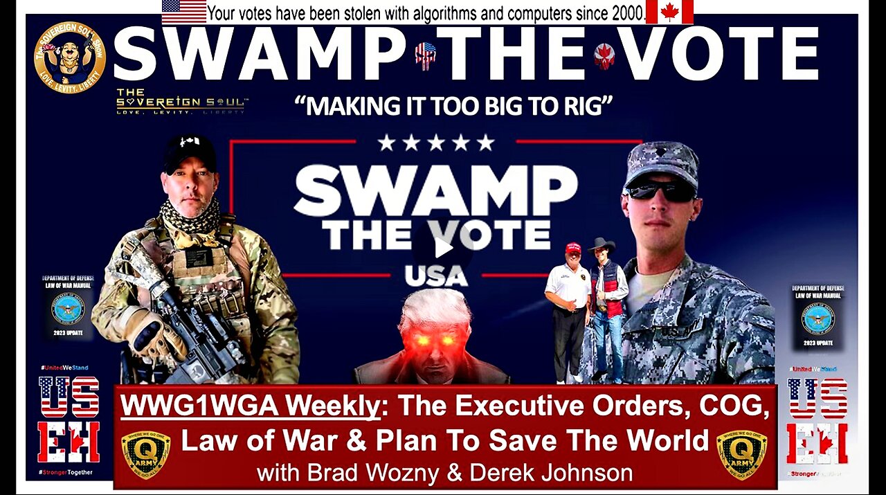 WWG1WGA: Trump Draining [DS] Swamp w/Voter Turnout, NG, Digital ID Chaos, Canadas Genocide & More
