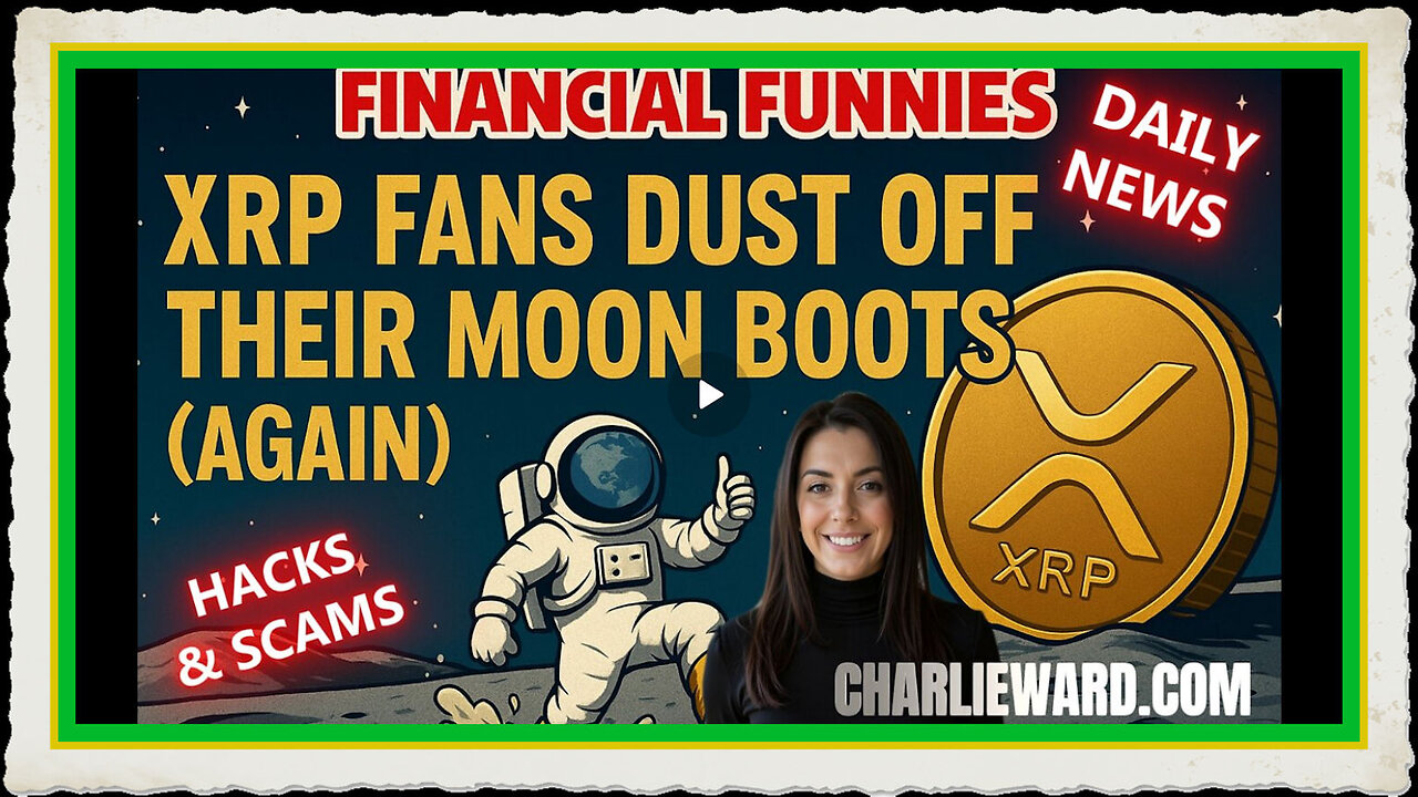 FINANCIAL FUNNIES DAILY NEWS; XRP FANS DUST OFF THEIR MOON BOOTS ( AGAIN ) WITH DREW DEMI