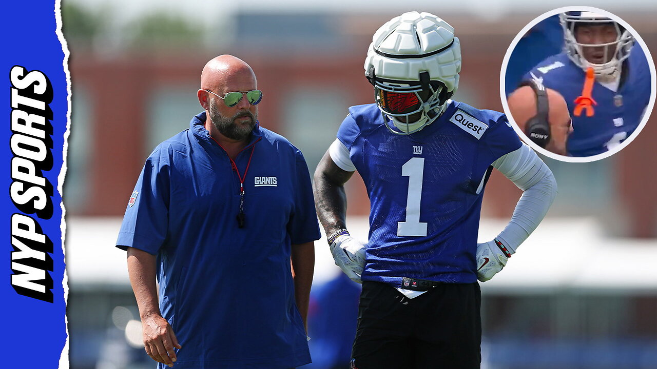 Malik Nabers, Brian Daboll get in HEATED exchange on sideline during Week 1 matchup with Washington