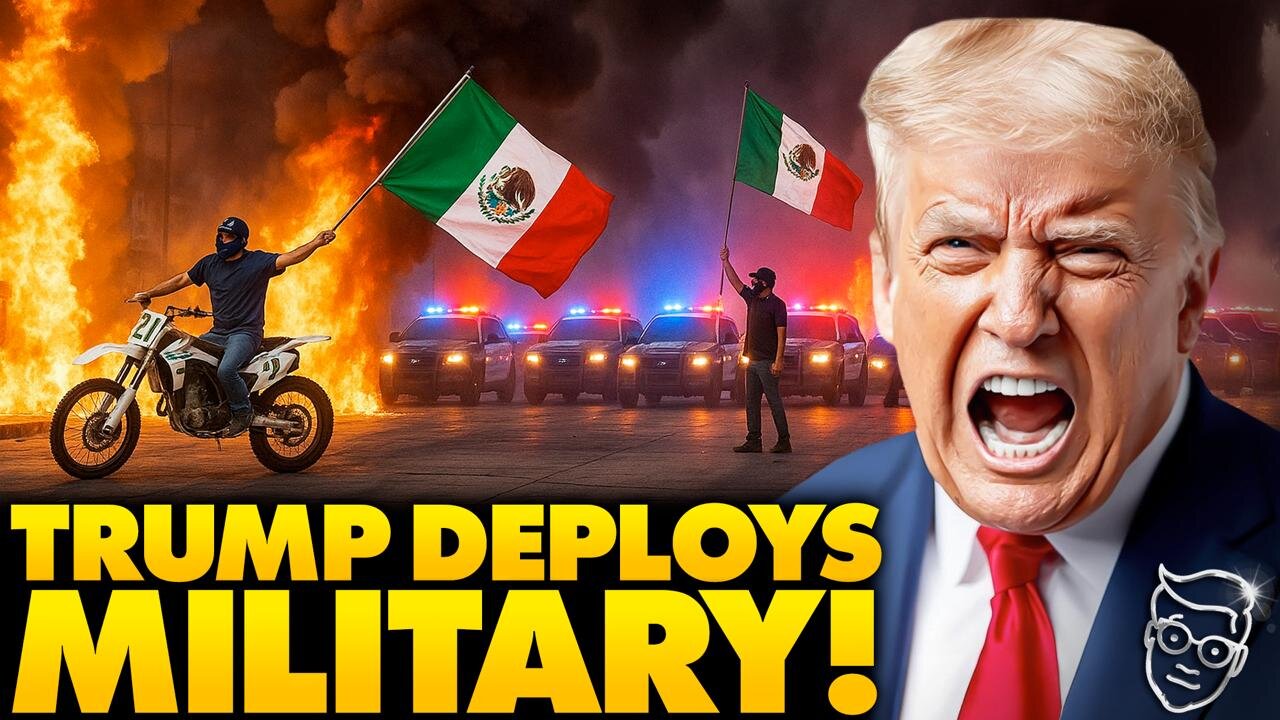 INVASION: Los Angeles Taken Over by Mexican Flag Waving Mob Torching Cars | Trump Sends in Military