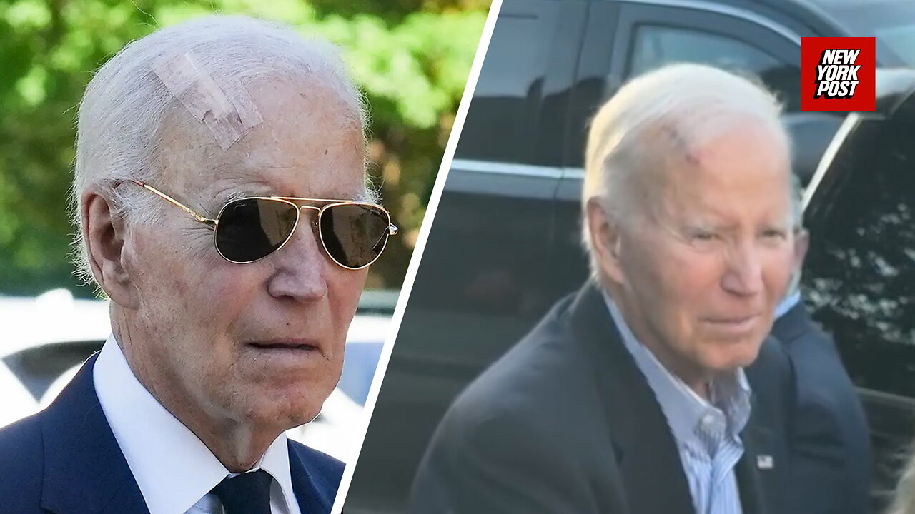 Joe Bidens massive bandage sparks health concerns