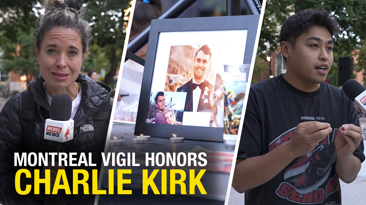 No to racism!: Charlie Kirk vigil slightly disrupted in Montreal
