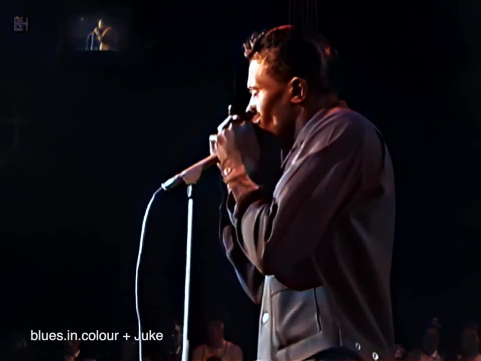 Hoodoo Man ~ Junior Wells ( colorized classic Blues )
