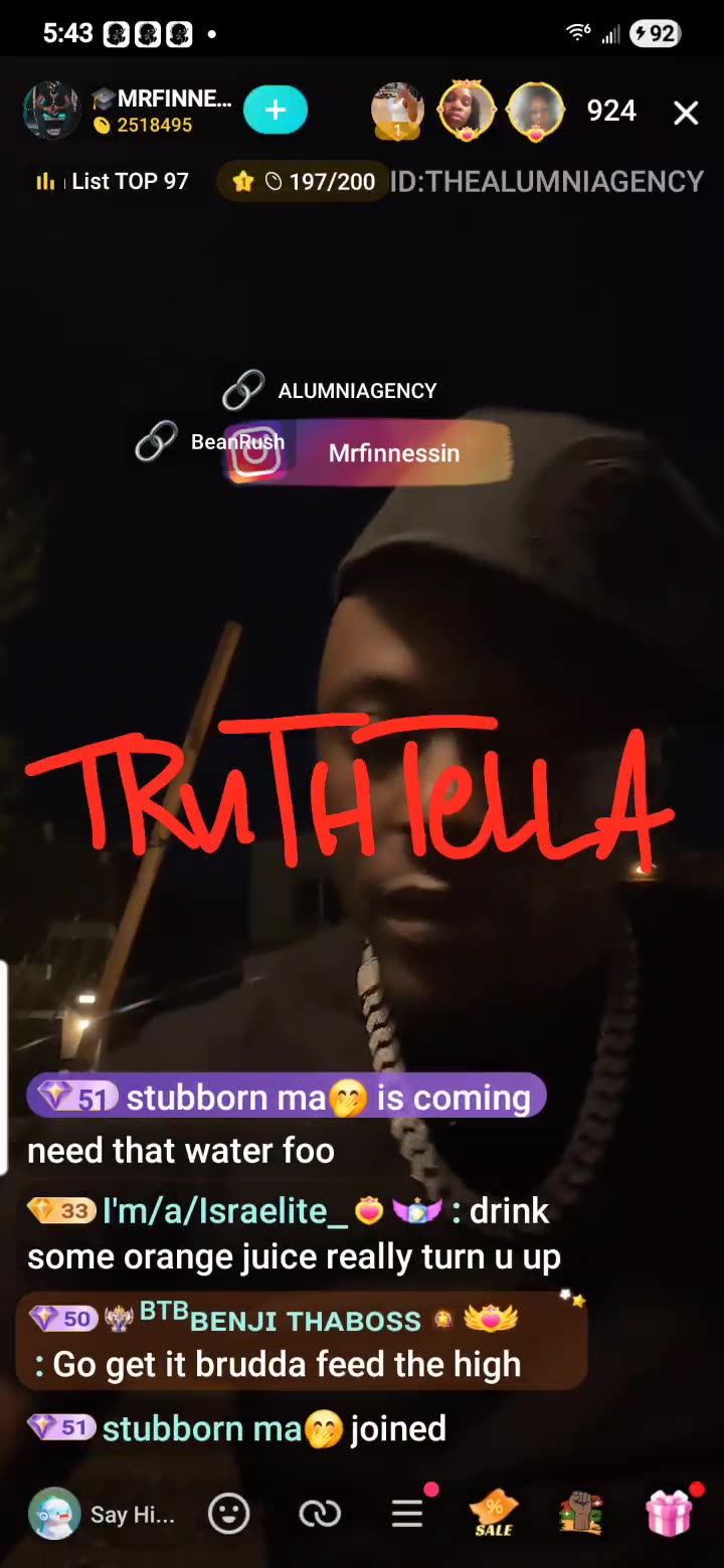 FINESSE 3RD SHIFT 1 ON 1 WITH RAW TALK THEN SOLO LIVE