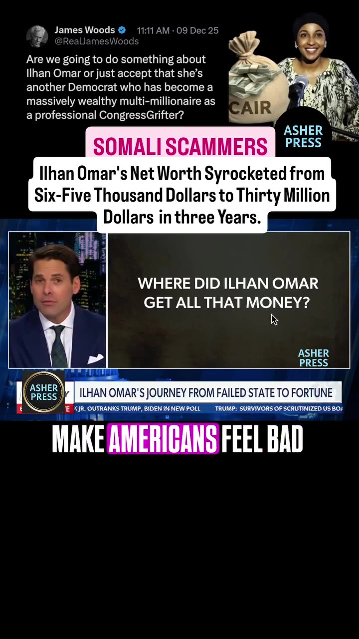 Somali Scammers and Ilhan Omars $30 Million in 3 Years