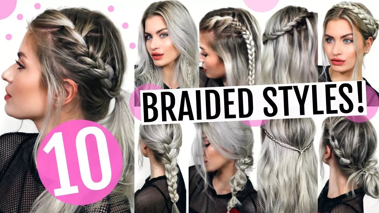 10 Easy Heatless Braided Hairstyles Tutorial by Lyss Ryann | KYZ TV