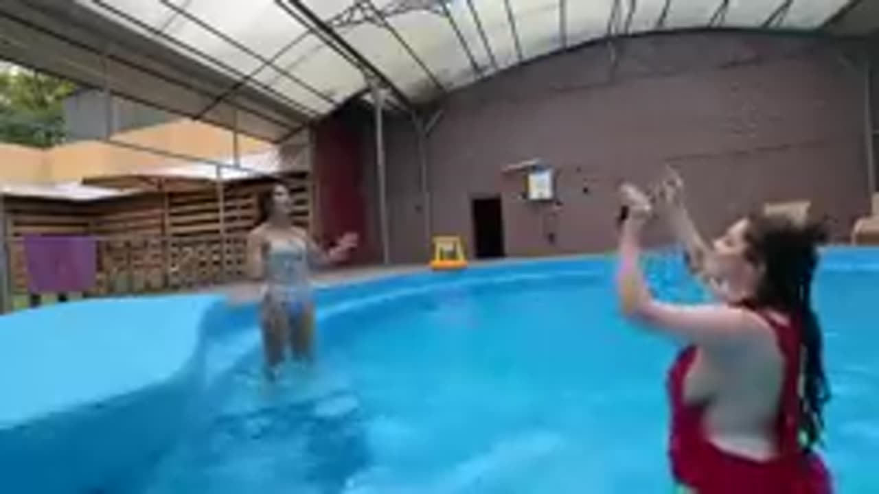 Swimming Volleyball