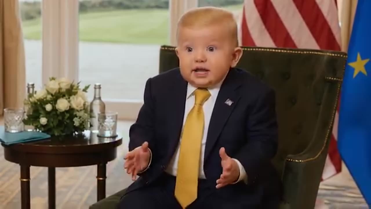Baby Trump - Cries About WIND Turbines - Shame he aint wrong