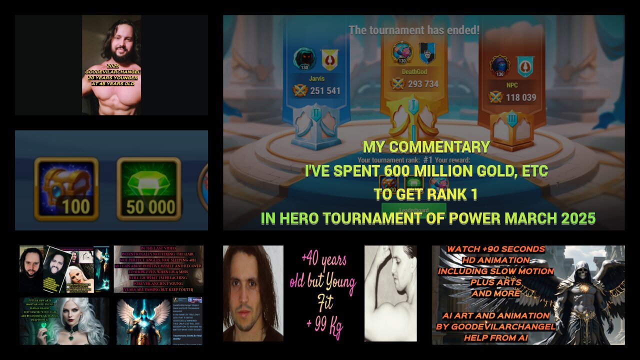 Im Champion Rank 1 in Hero Tournament of Power for March 2025 | Hero Wars