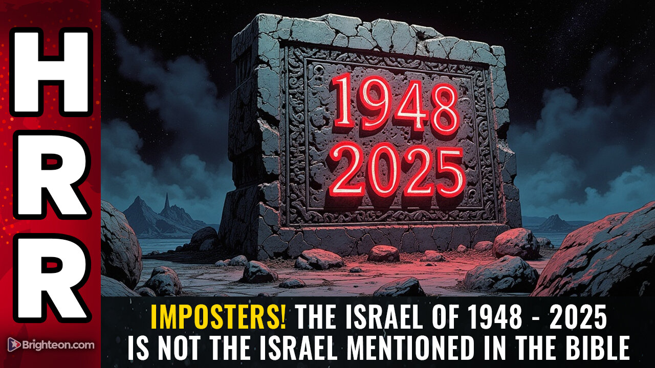 IMPOSTERS! The Israel of 1948 - 2025 is not the Israel mentioned in the Bible
