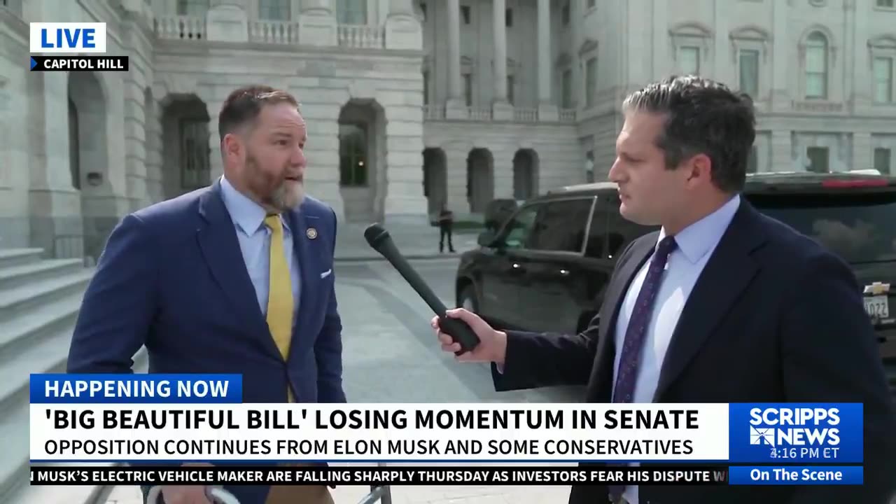 It hurts: GOP DOGE caucus chair gets emotional over Musk-Trump feud