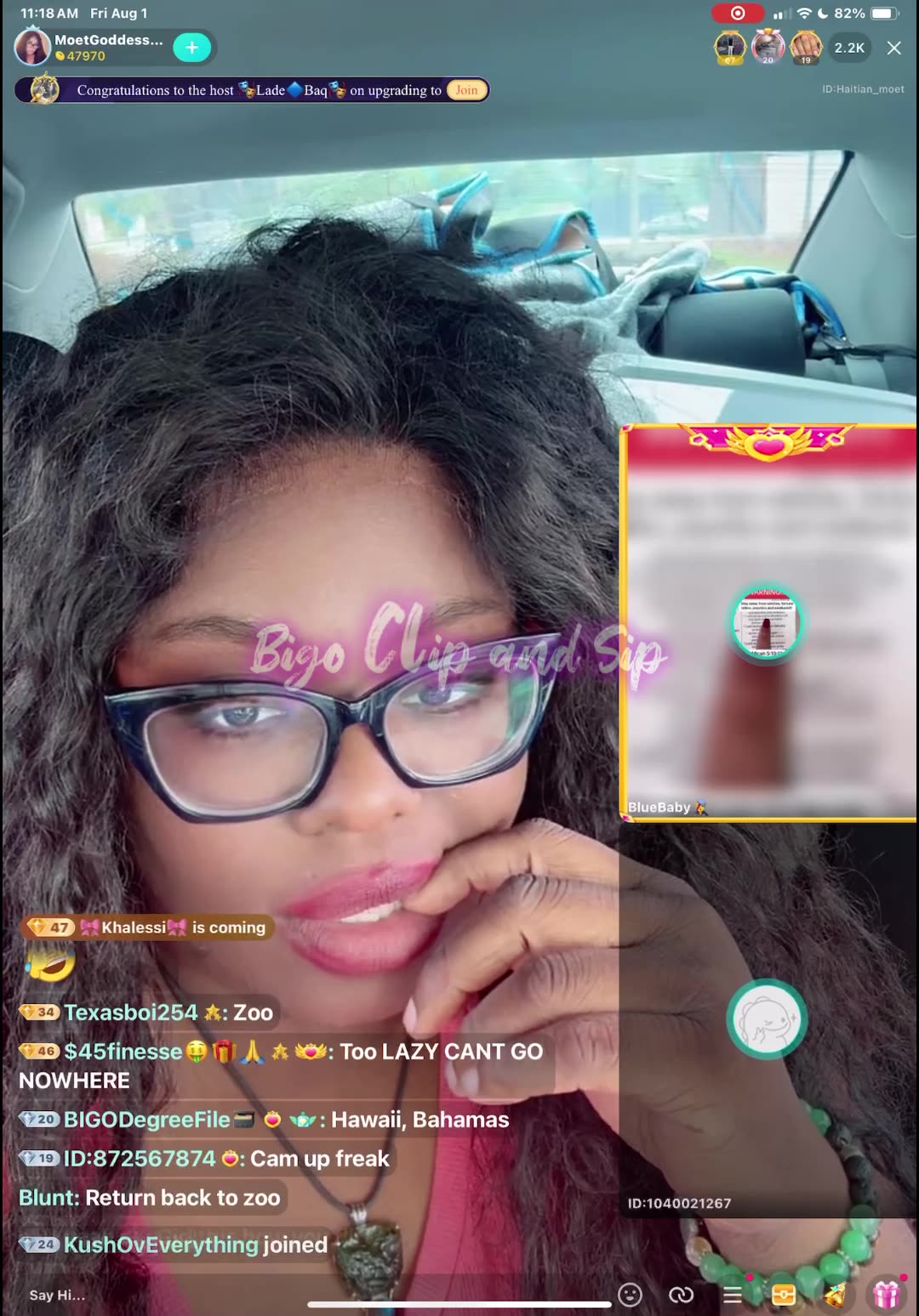Moet talks to Reese Hoet-moves after getting spooked by someone by her car 8/1/25 #bigoclipandsip