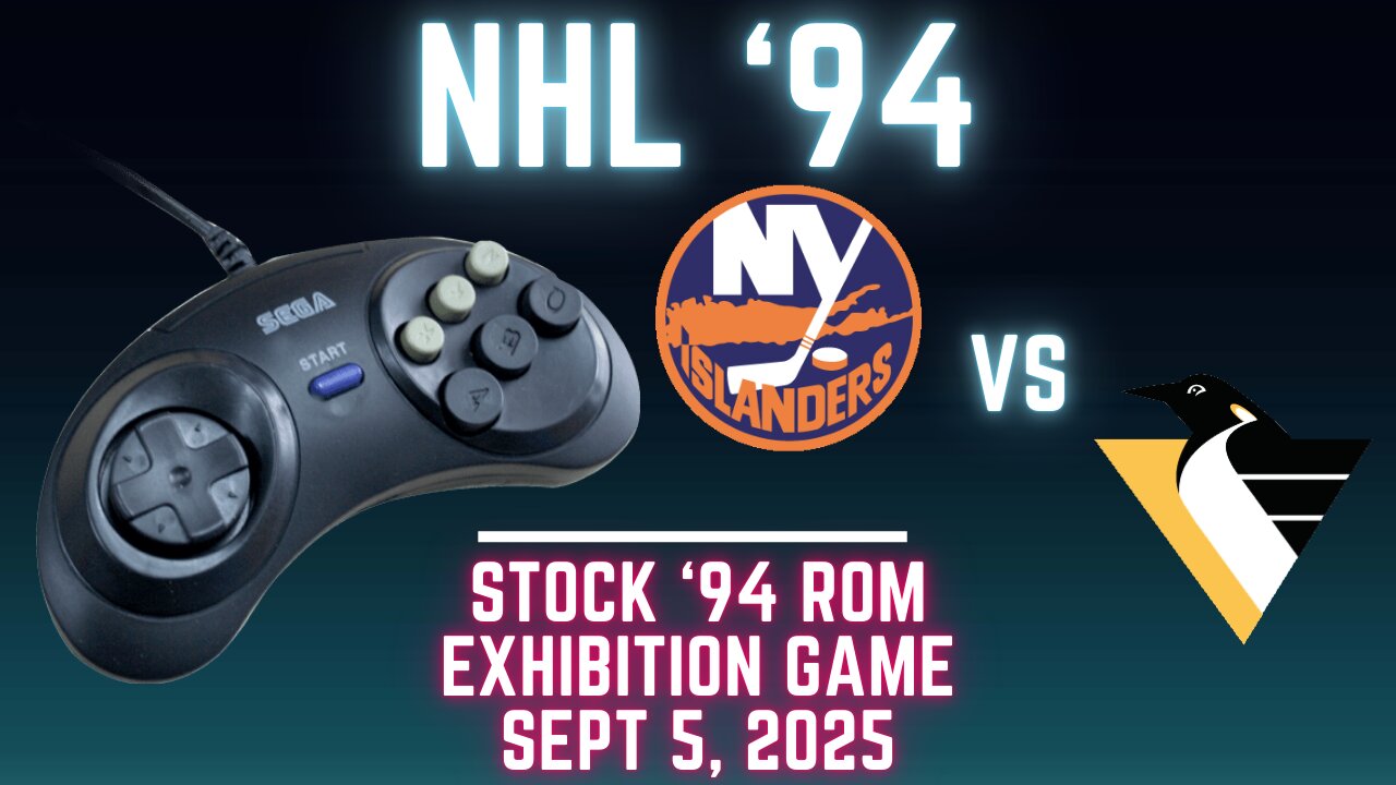 NHL 94: Islanders (Len the Lengend) at Penguins (FLAnatic) {Genesis} - Exhibition 168