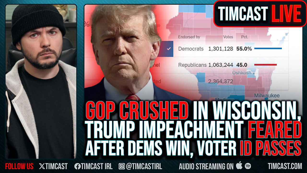 GOP CRUSHED In Wisconsin, Trump Impeachment FEARED After Dems Win, Voter ID PASSES