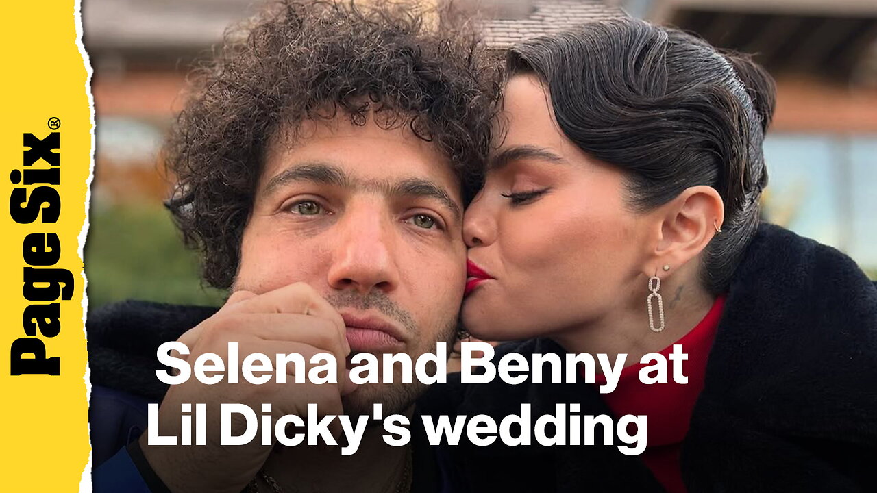 Selena Gomez and Benny Blanco attend Lil Dickys wedding