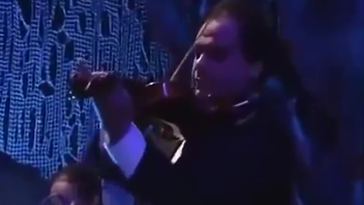 Robert Plant and Jimmy Page performing Kashmir with the Egyptian orchestra