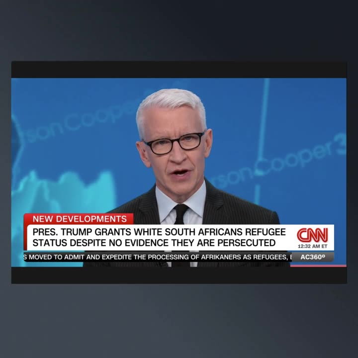 CNN: Trump Only Allows White Afrikaners Who Created Racist Apartheid; White Farmer Genocide Not True