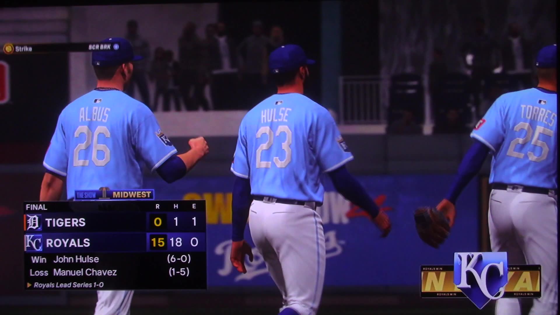 MLB The Show: Kansas City Royals vs Detroit Tigers (S21 G30)