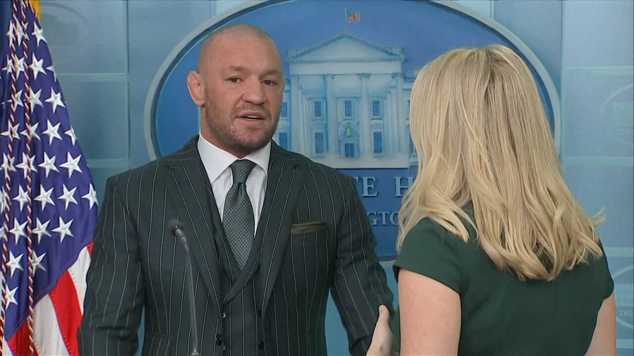 Conor mcGregor full speech at White House before meeting with Donald Trump