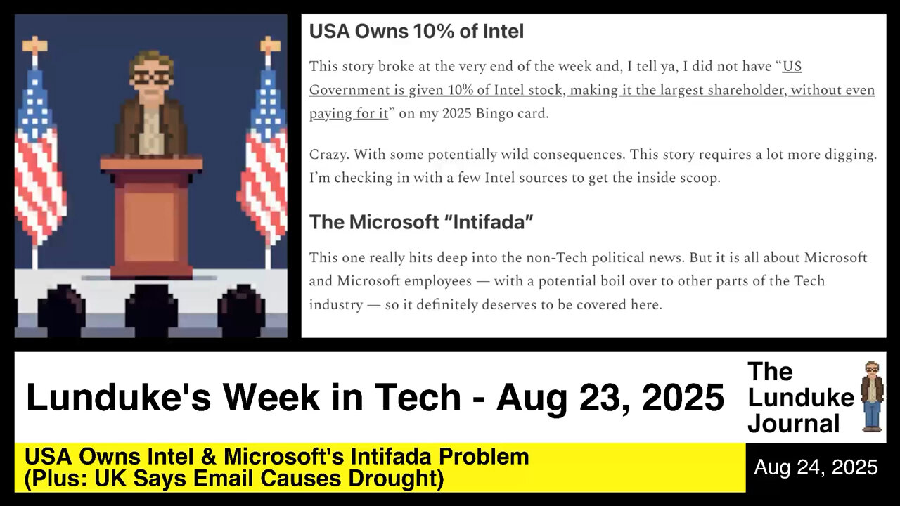 Lundukes Week in Tech - Aug 23, 2025