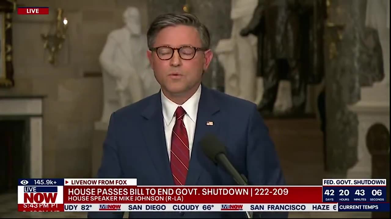 Speaker Mike Johnson: IM NOT PLAYING GAMES! Chuck Schumer, Im NOT GOING in a BACKROOM