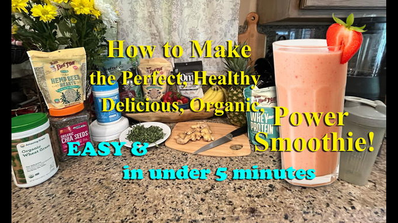 How to Make the Perfect, Healthy, Delicious, Power Smoothie (Easy & in Under 5 Minutes) (Ep. #00129)